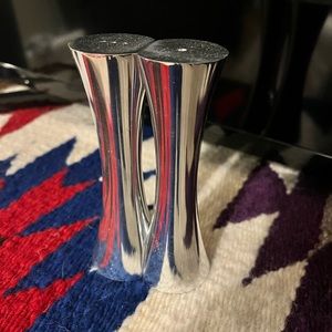 Never used Nambe salt and pepper shakers